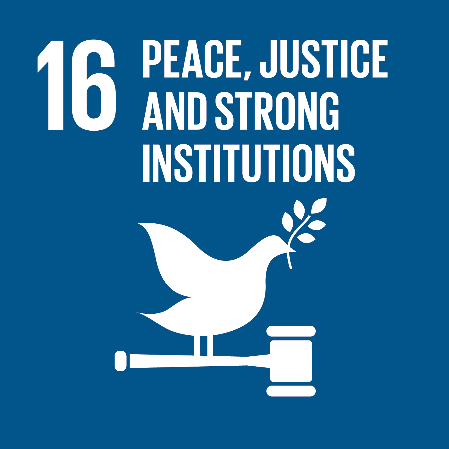 SDG Goal #16 Peace, Justice, and Strong Institutions